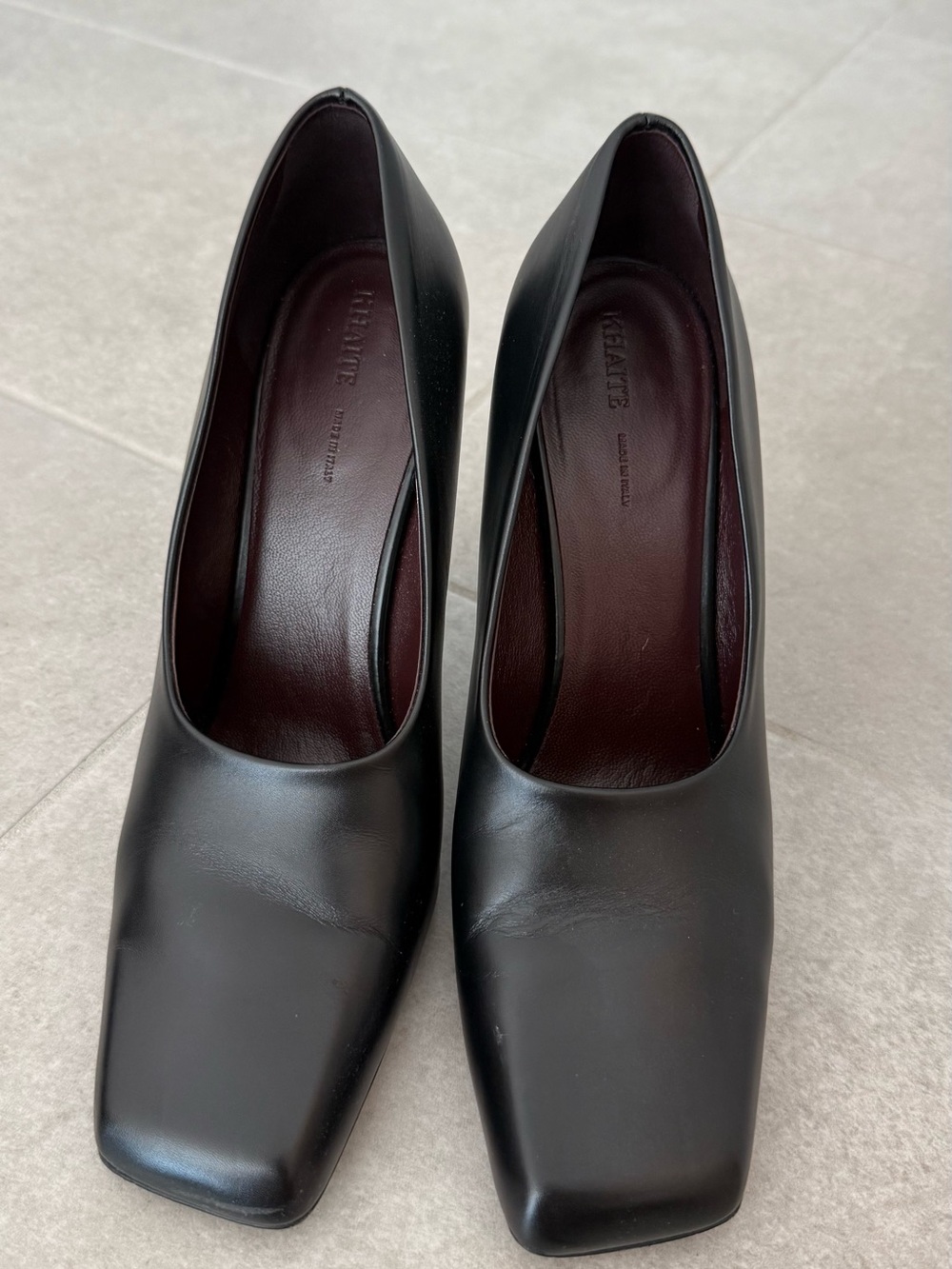 Classic Black Square-Toe Women’s Pumps